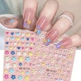 thumbnail image 3 of Autocollants Ongles Nail Art oso de fresa 3d 5d 2 hojas, 3 of 5