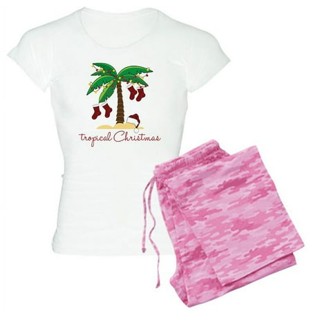 

CafePress - Tropical Christmas - Women s Light Pajamas