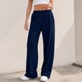 thumbnail image 5 of Women's Wide Leg Sweatpants High Waisted Baggy Lounge Pants with Pockets Soft Oversized Joggers, 3XL, 5 of 6