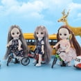 thumbnail image 2 of 1/12 16cm Dolls Dress Clothes 13 Movable Joint DIY Lovely BJD Princess Dolls Fashion Dress Girl Dress Up Dolls Accessoriesonly Shoes Gao Jinjia LED, 2 of 2