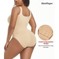thumbnail image 3 of MANIFIQUE Plus Size Women's Seamless Shapewear Bodysuit Tummy Control Body Shaper Waist Snatching Body Suit, 3 of 7
