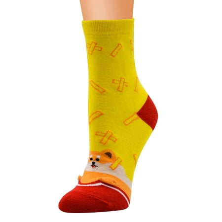 

KI-8jcuD Socks For Women Women’S Casual Cotton Pattern Socks Comfortable Cute Animal Print Socks Toddler Girl Dress Socks Seamless Toe Womens Socks Mg725 Snap On Running Socks For Men Running Socks