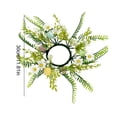 thumbnail image 3 of Dvkptbk Easter Candle Rings Holder Wreaths Spring Pastel Eggs Flowers Candle Holder Rings for Spring Easter Rustic Table Centerpiece Decor, 3 of 6