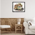 thumbnail image 4 of Stupell Industries French Country Rustic Pickup with Greenery Black Floating Frame Canvas Art, 31 x 25, by Lettered and Lined, 4 of 8