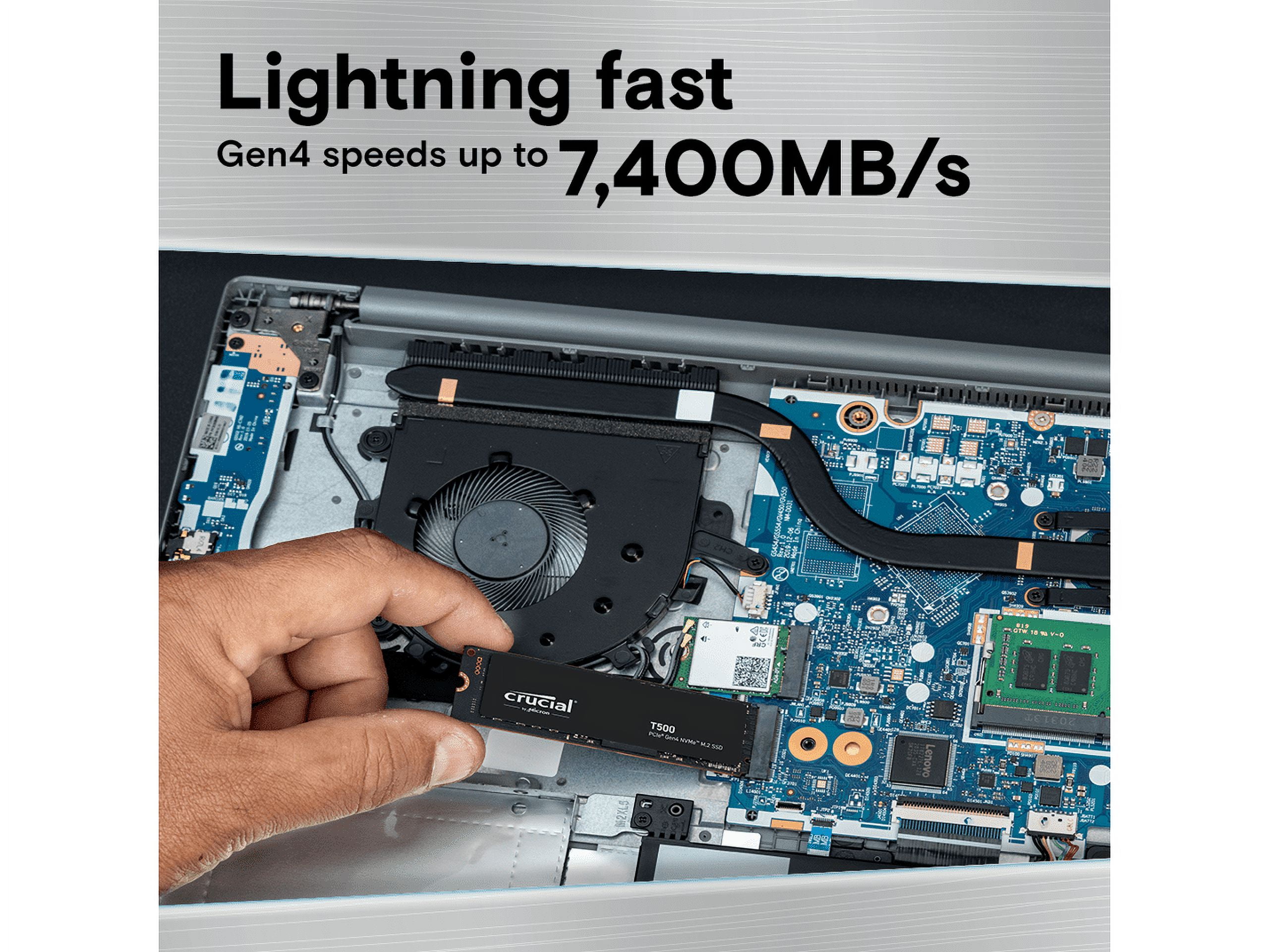 Crucial's new 2TB T500 heatsink gaming SSD just hit the $121.50  low  (Reg. $180)