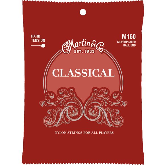 Martin Classical Guitar Strings - Silver Plated, Hard