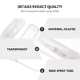 thumbnail image 4 of SHISUYAN 60pcs Perfume Empty Bottles Mini Spray Bottles Cosmetics Subpackaging Bottles Makeup Sample Containers 3ml, 4 of 8