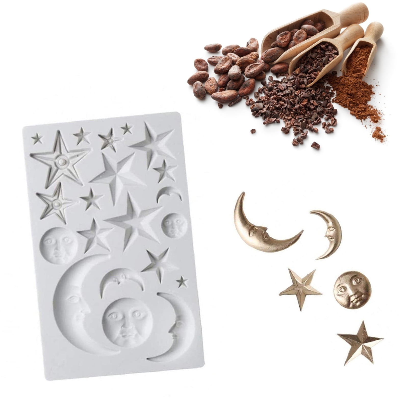 Christmas Signs Sign Cake Fondant Silicone Mold Chocolate Clay Silicon Mould 