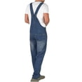 thumbnail image 2 of Denim Bib Overalls for Men Casual Regular Fit Jumpsuit with Pockets Adjustable Strap Jean Romper Trouser, 2 of 8