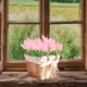 thumbnail image 1 of Decoración del hogar, decoración de habitaciones, decoración de paredes, flores artificiales de jacinto, ramo escandinavo, decoración de hoteles y casas, arreglos florales, lavandas artificiales, ramo, 1 of 6