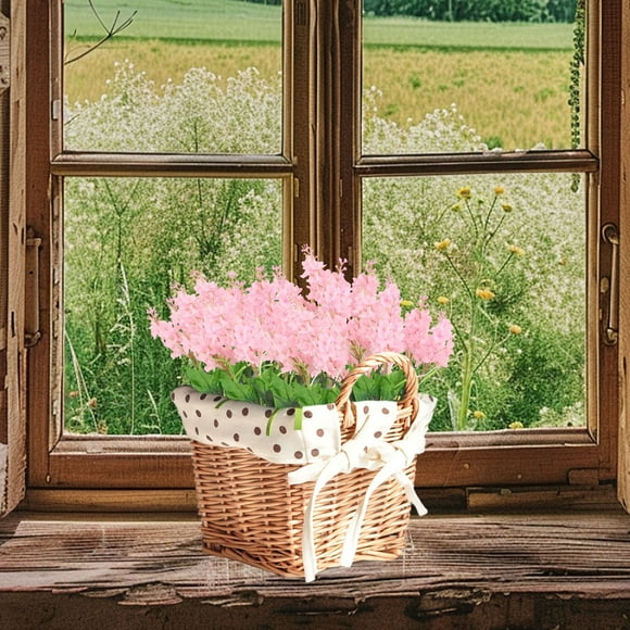 Chmadoxn Home Decor, Room Decor, Wall Decor Simulation Flowers Hyacinth Artificial Flowers Scandinavian Bouquet Home Hotel Decoration Flower Arrangement Simulation Lavenders Hyacinthus Bouquet