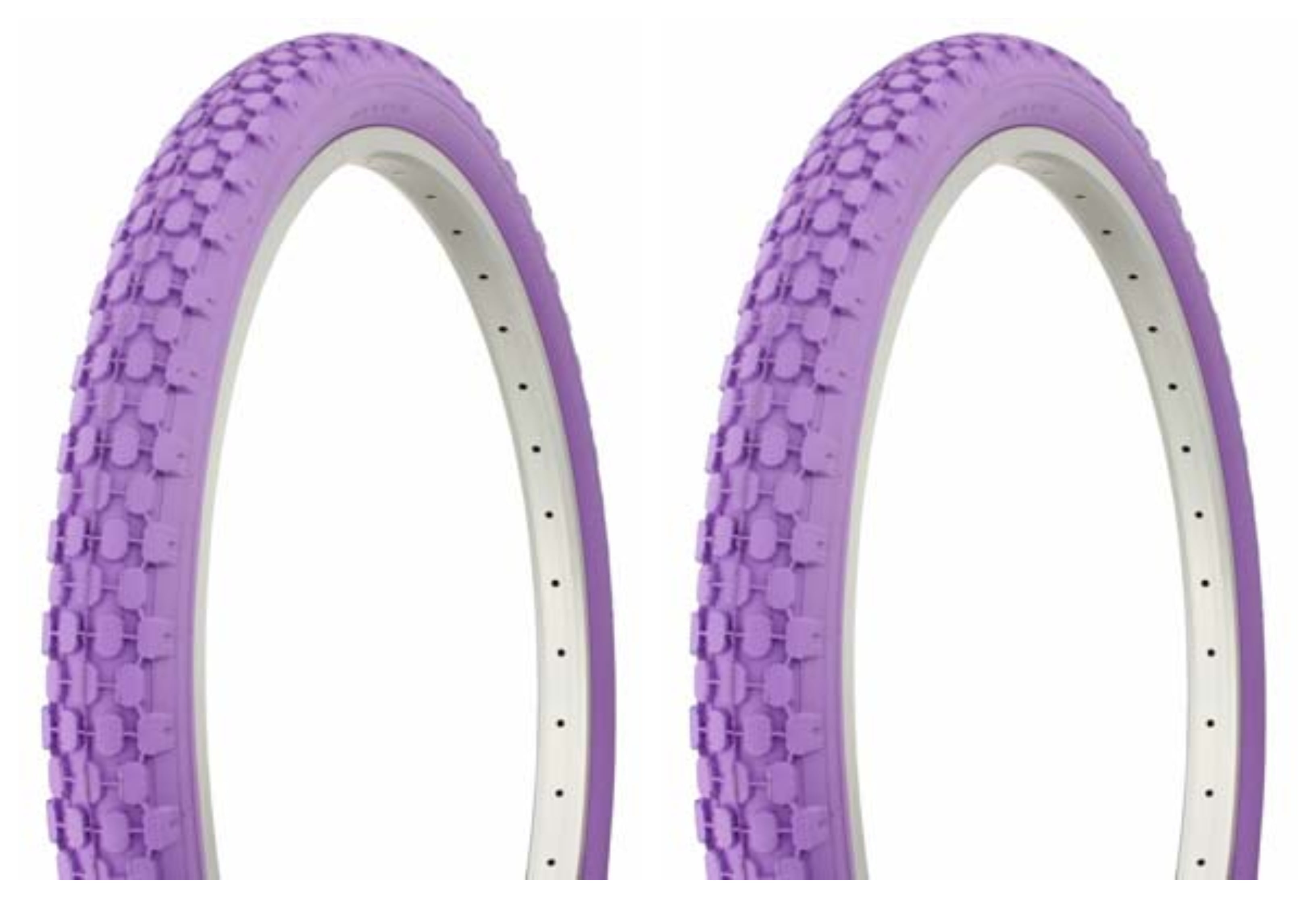 purple bike tires