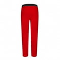 thumbnail image 3 of Men's Cotton Elastic Waist Sweatpants - Baggy, Wide Leg, Lounge Pants with Pockets for Daily Wear Red M, 3 of 6