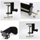 thumbnail image 3 of 2 pack Universal Shape Table Mounting Clamp for Microphone Suspension Boom Scissor Arm Stand Holder with Adjustable Positioning Screw, Fits up to Desktop -Black, 3 of 5