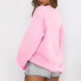 thumbnail image 4 of Womens Oversized Sweatshirt Crewneck Pullover Casual Long Sleeve Tops Basic Fall Fashion Outfits 2025 Pink XL, 4 of 4