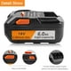 thumbnail image 2 of Batería de repuesto de litio TREE.NB, 18 V, 6 Ah, Ridgid, paquete de 2, 2 of 6