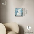 thumbnail image 5 of White Cockatoo I Canvas Tropical Floral Art by Art Remedy, White Frame, 12 x 12, 5 of 7
