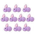 thumbnail image 1 of Conejo De Peluche 10 mini muñecos de conejito de Pascua de 4,5 cm,juguetes de peluche para niños,ideales para fiestas de Pascua,decoración y regalos (morado). Rkxzt, 1 of 9