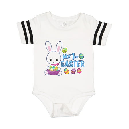 

Inktastic My 1st Easter with Bunny and Easter Basket Gift Baby Boy Bodysuit