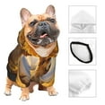 thumbnail image 3 of Honeii Pastoral Sunflower Corgi Print Small Dog Hoodies Pet Hooded Sweatshirts Fall Winter Puppy Cat Sweaters Warm Clothes for Small Dogs Outfits Costume-Medium, 3 of 7