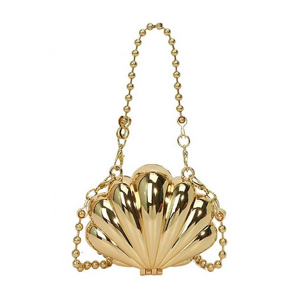 Bolsos Noche Bolso Mano Con Forma Concha Novedad Mini Hobo