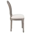 thumbnail image 3 of vidaXL Dining Chairs 4 pcs Cream Fabric, 3 of 5