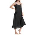 thumbnail image 4 of Women Silk Cotton Camis Long Slip Full Slip For Under Dress Camisoles Slip Dress Petticoat, 4 of 6