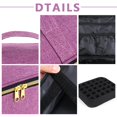 thumbnail image 2 of Grand Sac de Rangement avec Poignée Grand Sac pour Vernis à Ongles Éponge pour Voyage (Rose), 2 of 9