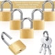 thumbnail image 2 of Paquete de 12 Minicandados PequeñOs Candados de LatóN Macizo con 3 Llaves para Candado de Equipaje, Mochila, Candado de Casillero de Gimnasio, Candado de Maleta, 2 of 5