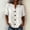 White, variant on Oversized Tshirts for Women 3/4 Sleeve Top Print Blouse V Neck Button Down Short Sleeve Casual Loose Fit Beige Summer Tops for Women