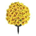 thumbnail image 2 of Artificial Flowers with Ground Spike, Faux Spike Plants, Colorful Silk Flowers for Garden Yard Patio Front Porch Outdoor Decor,Yellow, 2 of 5