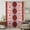 Red, variant on Red Boho Sheer Curtains 45 Inches Long, Southwestern Aztec Palm Tree Animals Patterned Light Filering Curtains, Breathable Simi Curtain Privacy Drapes for Kitchen Bathroom Small Window Treatment