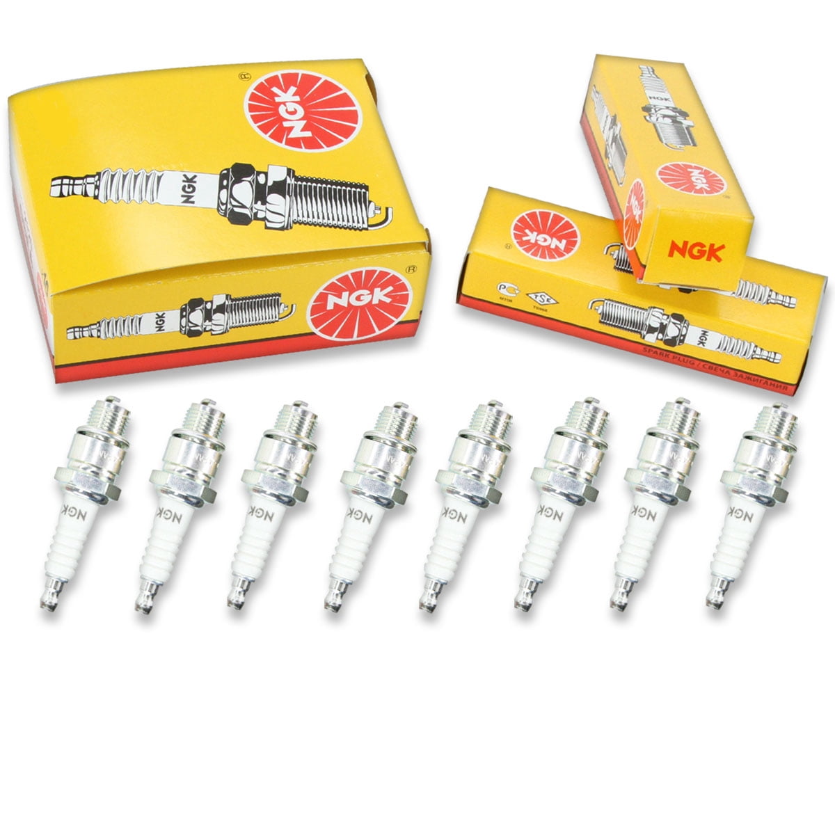 8 pc NGK 5126 Standard Spark Plugs for 09482-00278 09482-00279 09482-00375 6047 94701-00160 94702-00160 94703-00160 W24FSU10 Ignition Wire Secondary