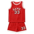 thumbnail image 3 of Krdevn Boys Basketball Set Game Sleeveless Top and Shorts Athletic Outfit,9-10 Years, 3 of 3