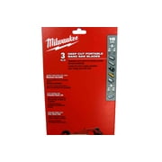 Milwaukee 18 TPI Portable Band Saw Blade 48-39-0521 - Three Pack