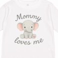 thumbnail image 4 of Inktastic Mommy Loves Me Cute Elephant Boys or Girls Long Sleeve Toddler T-Shirt, 4 of 5