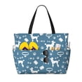 thumbnail image 1 of Fotbe Poodle Dog Bolsa de Viaje para Playa - Resistente al Agua, Bolsa Tote de Gran Capacidad y Ligera con 7 Bolsillos para Mujeres y Hombres, 1 of 7
