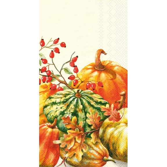 Ideal Home Range 16 Count Calabaza Banquet Napkins, Cream