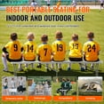thumbnail image 6 of VEVOR Plastic Folding Bench,6 FT Portable Folding Bench,Smooth HDPE Waterproof Outdoor Bench, Picnic Camping Dining Seat with Carrying Handle,for Garden Soccer Entertaining Activity,White (2 Pack), 6 of 9