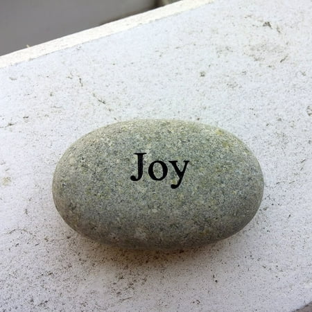 - Joy Engraved Stone Pebble River Rock Stone, Diemesion(Approx.) : 1.5-2