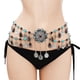 thumbnail image 3 of Cadena para el vientre, cadena para la cintura, joyería, cinturón de playa turco para mujeres y niñas. Flor, 3 of 9