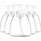 thumbnail image 1 of 5 Pack Clear Plastic Oval Foaming Soap Dispenser, Refillable Plastic Pump Bottles with Travel Lock for Hand Sanitizer, 1 of 5