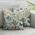 thumbnail image 3 of Awypu  Spring Pillow Covers,Blue Teal Wild Flower Plant Throw Pillows Case,Seasonal Floral Outdoor Decorative Square Farmhouse Decor Cushion Covers for Home Sofa Bed Couch, 3 of 5