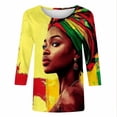 thumbnail image 5 of Xuyuer Black History Shirts Women Black History Month T-Shirt Print Round Neck Casual And Loose Tee Tops African American Shirts, 5 of 5