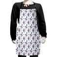 thumbnail image 1 of Floral Kids Apron, Cheery Spring Tones in Watercolor Style of Flowers Print on Plain Background, Boys Girls Apron Bib with Adjustable Ties for Cooking Baking Painting, Multicolor, by Ambesonne, 1 of 2