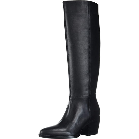 Naturalizer Women's Fae Knee High Boot Black Leather 6W