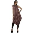 thumbnail image 3 of Moomaya Robe Kurti Sans Manches à une Épaule Imprimée pour Femmes, Vêtement de Créateur Boho pour Fête, 3 of 7