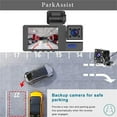 thumbnail image 2 of CNKOO Dash Cam Front Inside and Rear  1080P WiFi Dual Dash Camera for Cars with App  2.0” IPS Dashboard Camera Recorder  Night Vision  170° Wide Angle  Loop Recording  24H/7 Parking Mode, 2 of 8