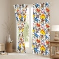 thumbnail image 3 of Homewish Cartoon Dinosaur Blackout Curtains Set of 2 (52x84 Each) for Preppy Child Children,Kawaii Animal Dino Window Curtains,Cute Jungle Wildlife Curtains and Drapes,Ultra Soft Home Decor, 3 of 6
