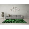 thumbnail image 3 of Ahgly Company Indoor Rectangle Patchwork Emerald Green Transitional Area Rugs, 2' x 5', 3 of 4
